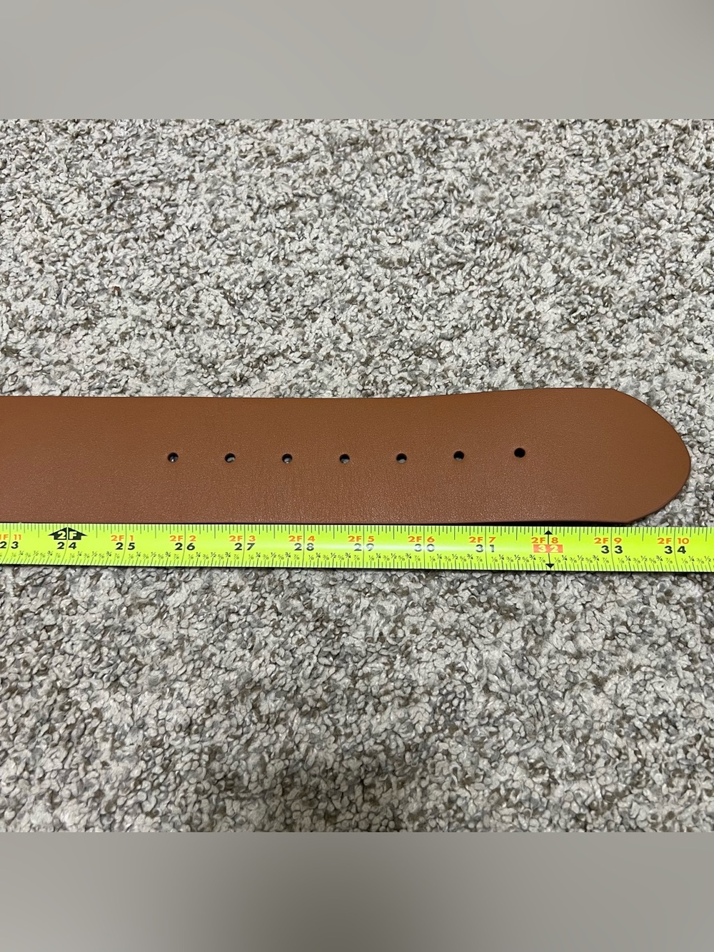 J. Crew Women’s Wide Brown Leather Belt with Gold-Tone Buckle Size Small - Picture 12 of 12